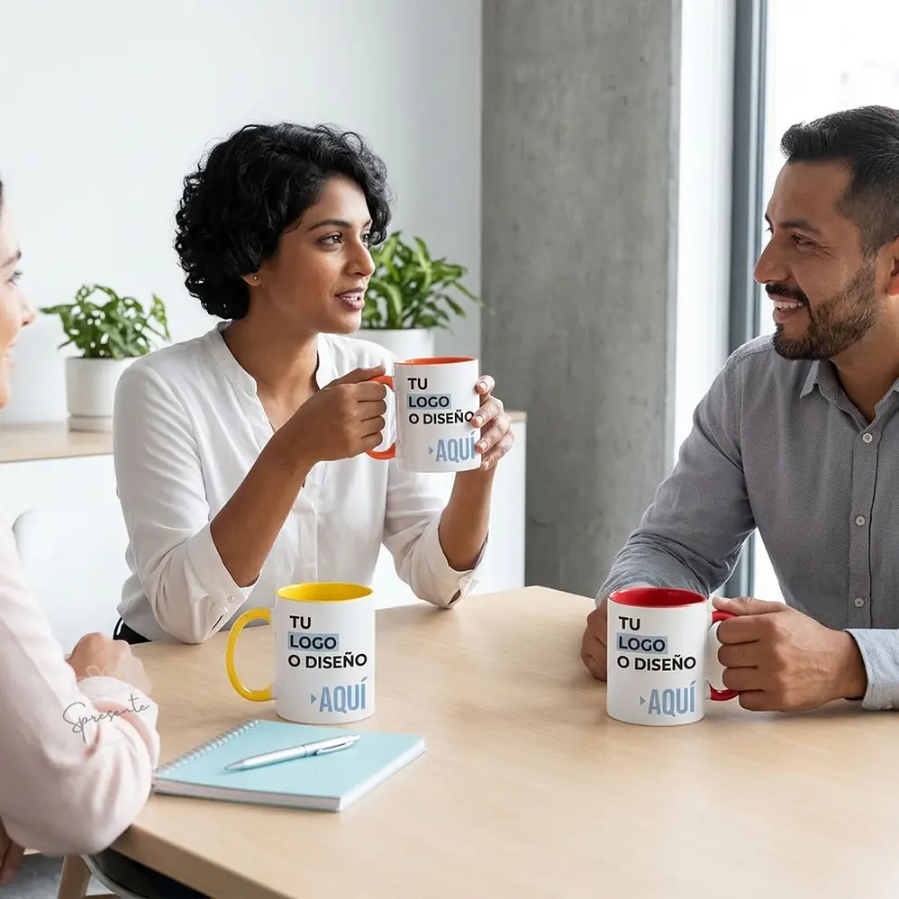 Taza de Colores Corporativa Personalizada con Logo por Mayor | 325ml 3