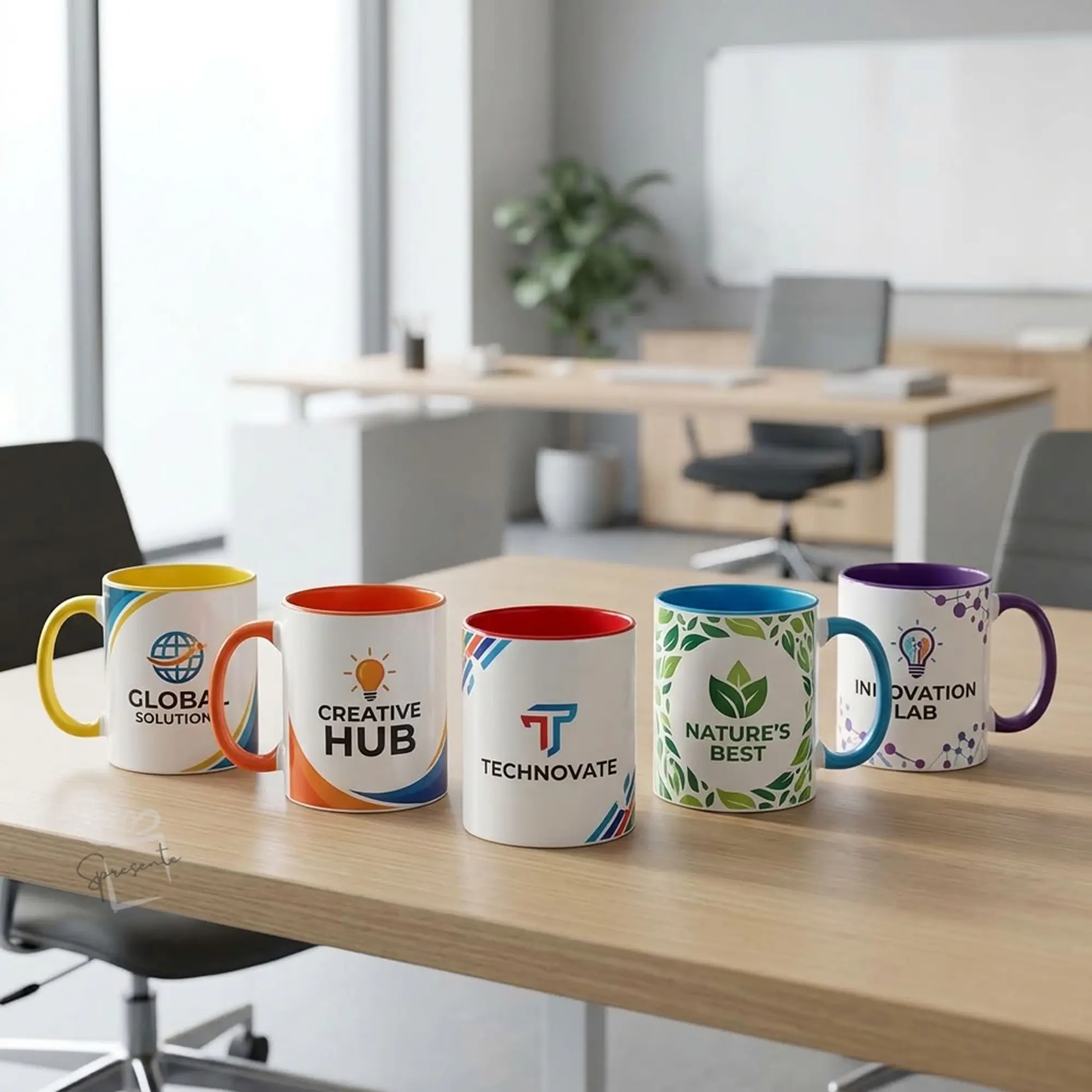 Taza de Colores Corporativa Personalizada con Logo por Mayor | 325ml 2