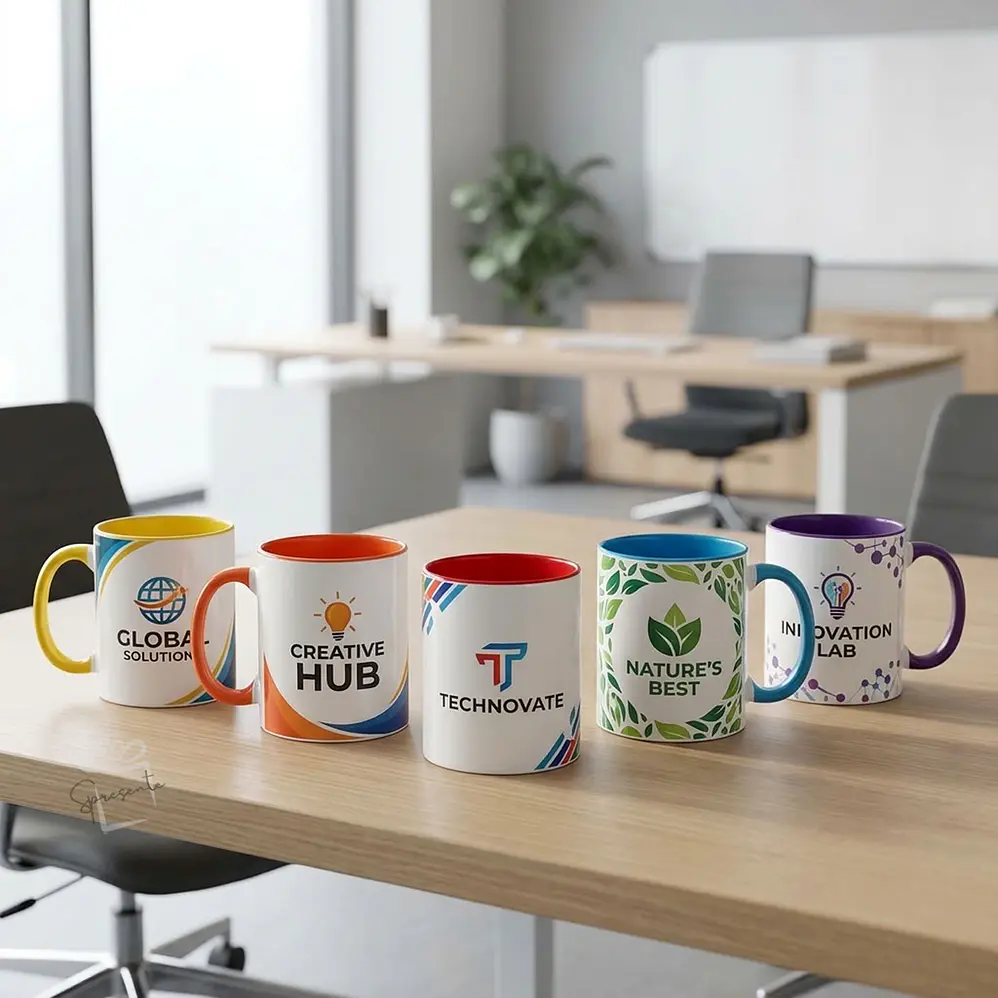 Taza de Colores Corporativa Personalizada con Logo por Mayor | 325ml 2