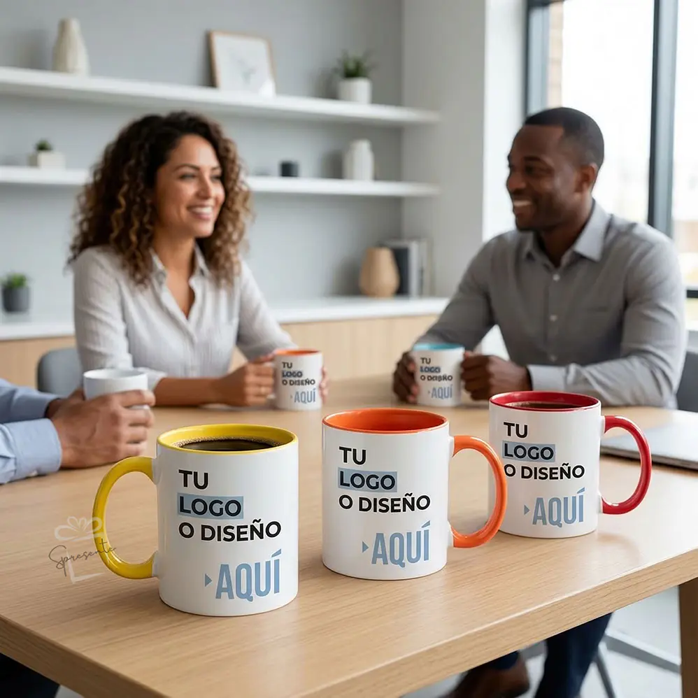 Taza de Colores Corporativa Personalizada con Logo por Mayor | 325ml 4