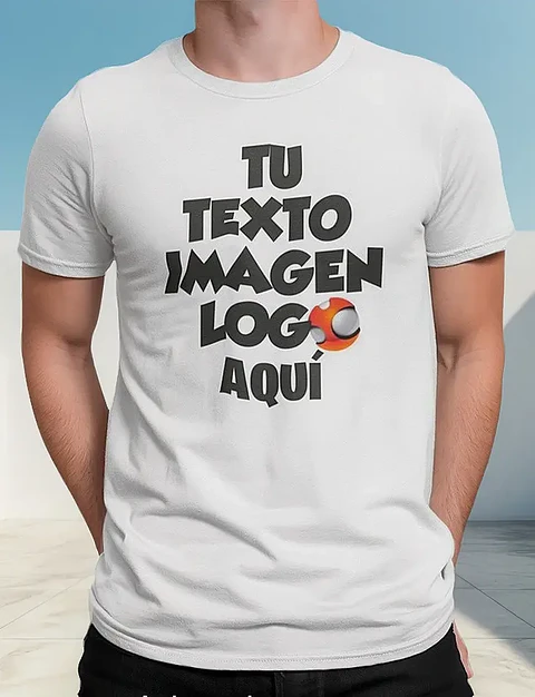 Playera estampada para caballero