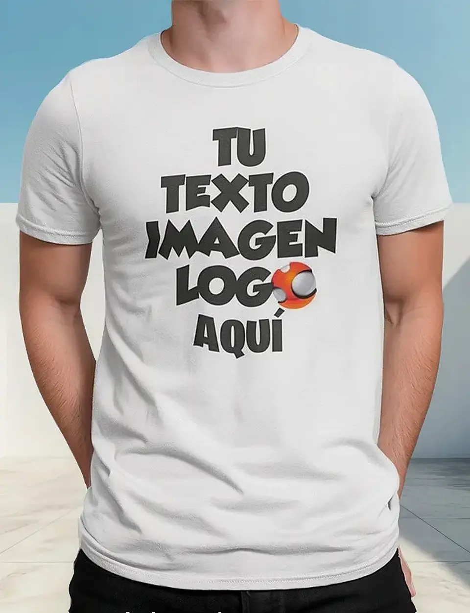 Playera estampada para caballero 1