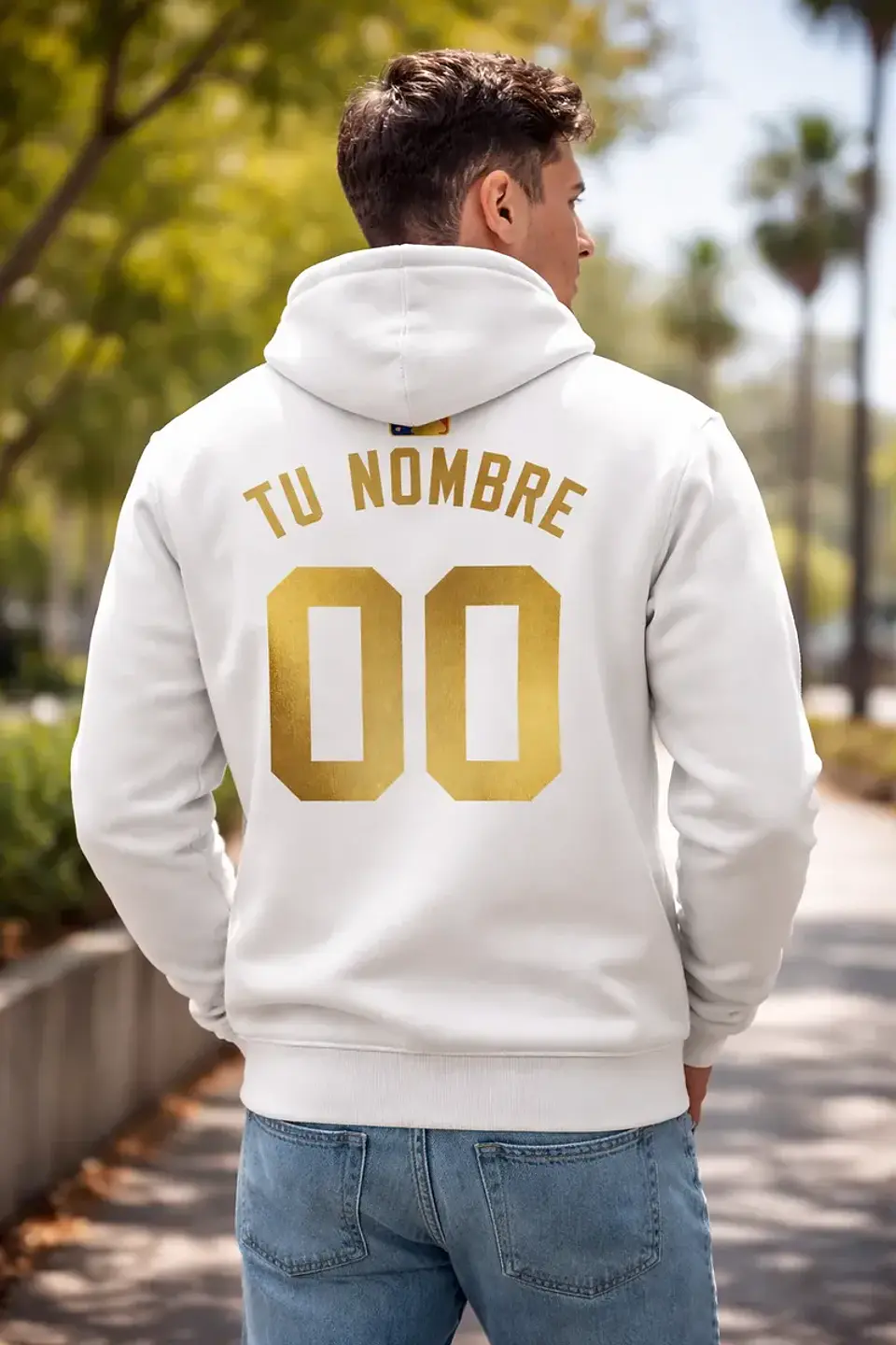 Sudadera estampada con cierre 1