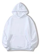 Sudadera blanca con gorro y cangurera - Miniatura 2