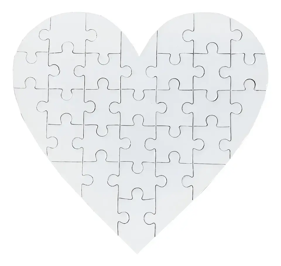 Rompecabezas en forma de corazón 2
