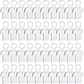 Llavero de fútbol de transferencia de calor de doble cara, llaveros en blanco imprimibles con anillos y clips - Miniatura 3