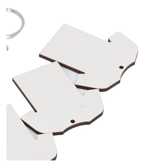 Llavero de fútbol de transferencia de calor de doble cara, llaveros en blanco imprimibles con anillos y clips