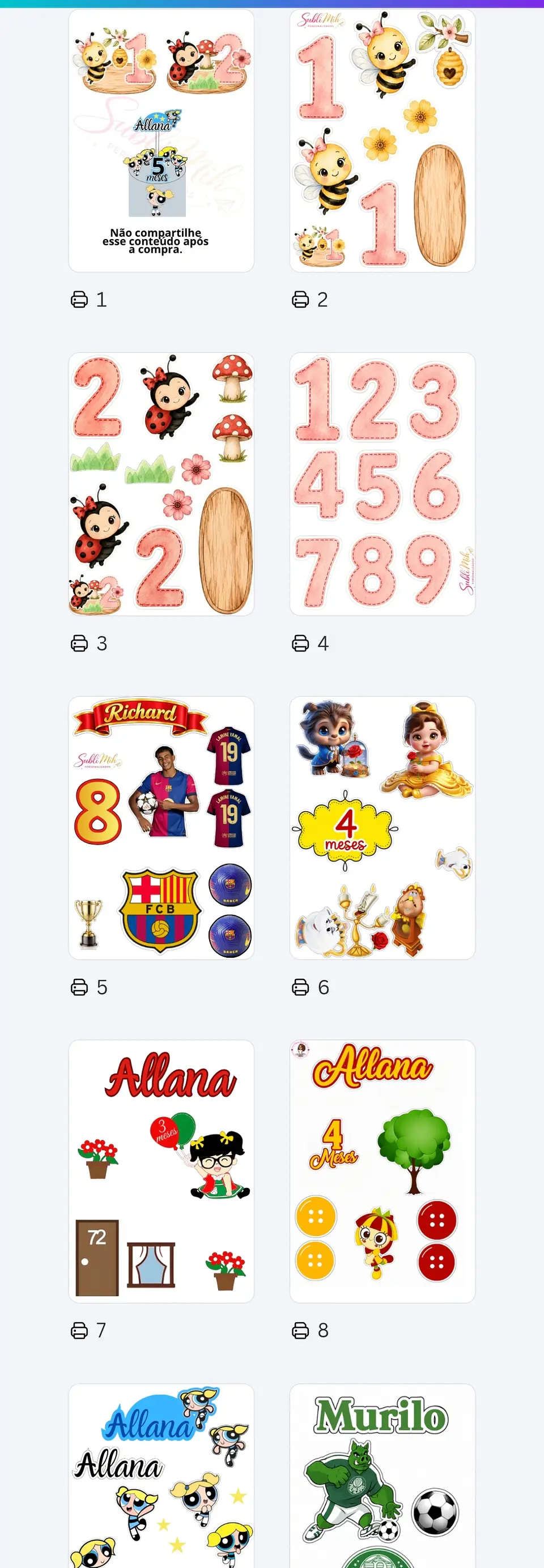 Pack Topo de Bolo Cenário Abelhinha  2