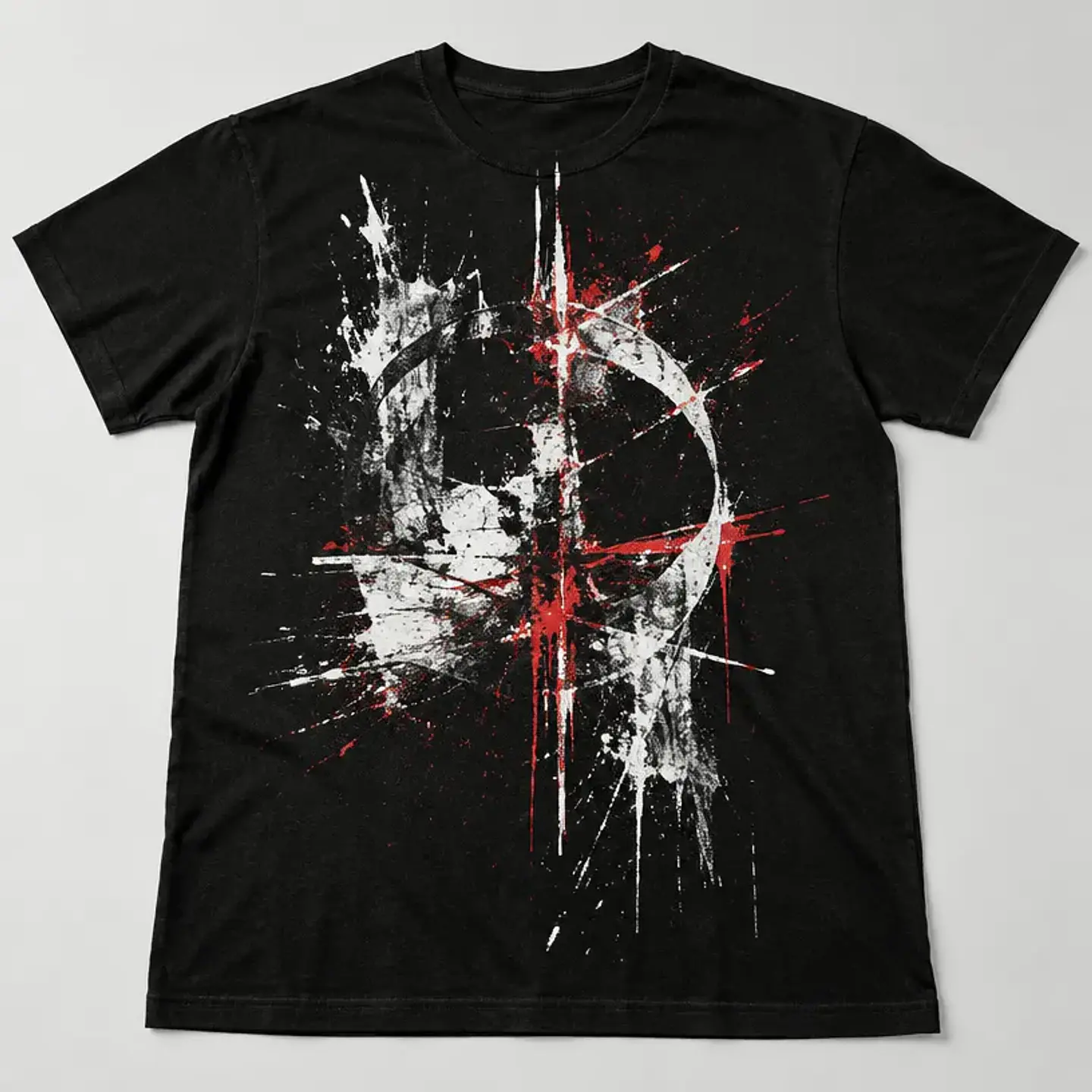 Polera Ruido Blanco — algodón negro, unisex 1