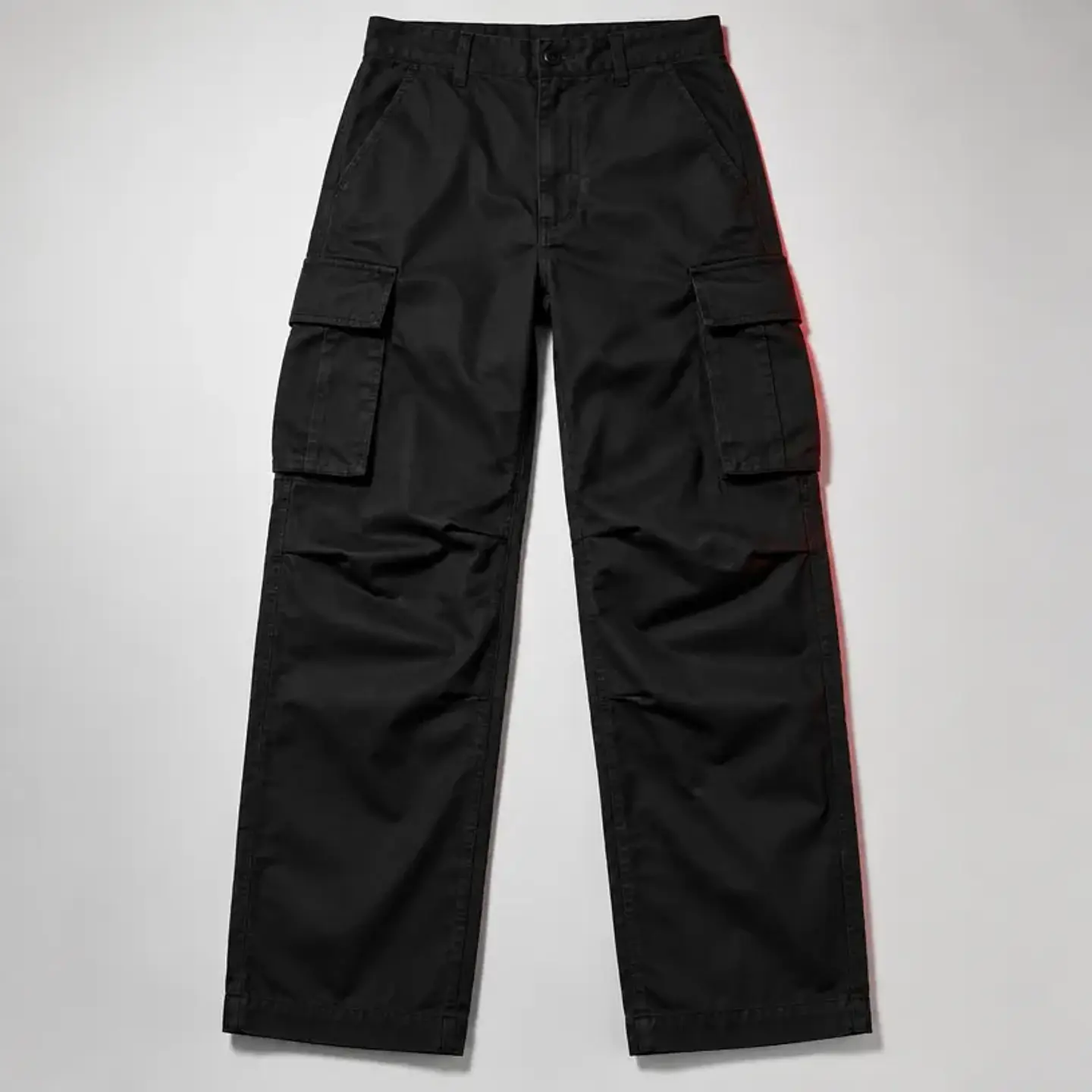 Pantalón Fosa Común — cargo negro, pierna recta 1
