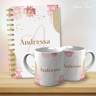 26 Diseños Plantillas Tazas y Portadas Floral Iniciales Archivos Editables Corel Draw y Png