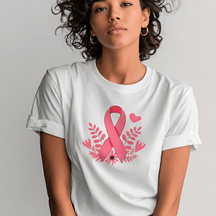 6 Diseños Plantillas Camisas Poleras Octubre Rosa Archivos Png