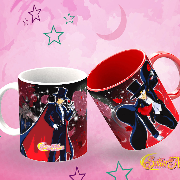 10 Diseños Plantillas Tazas Sailor Moon Archivos Editables PSD y PNG para Sublimación 5