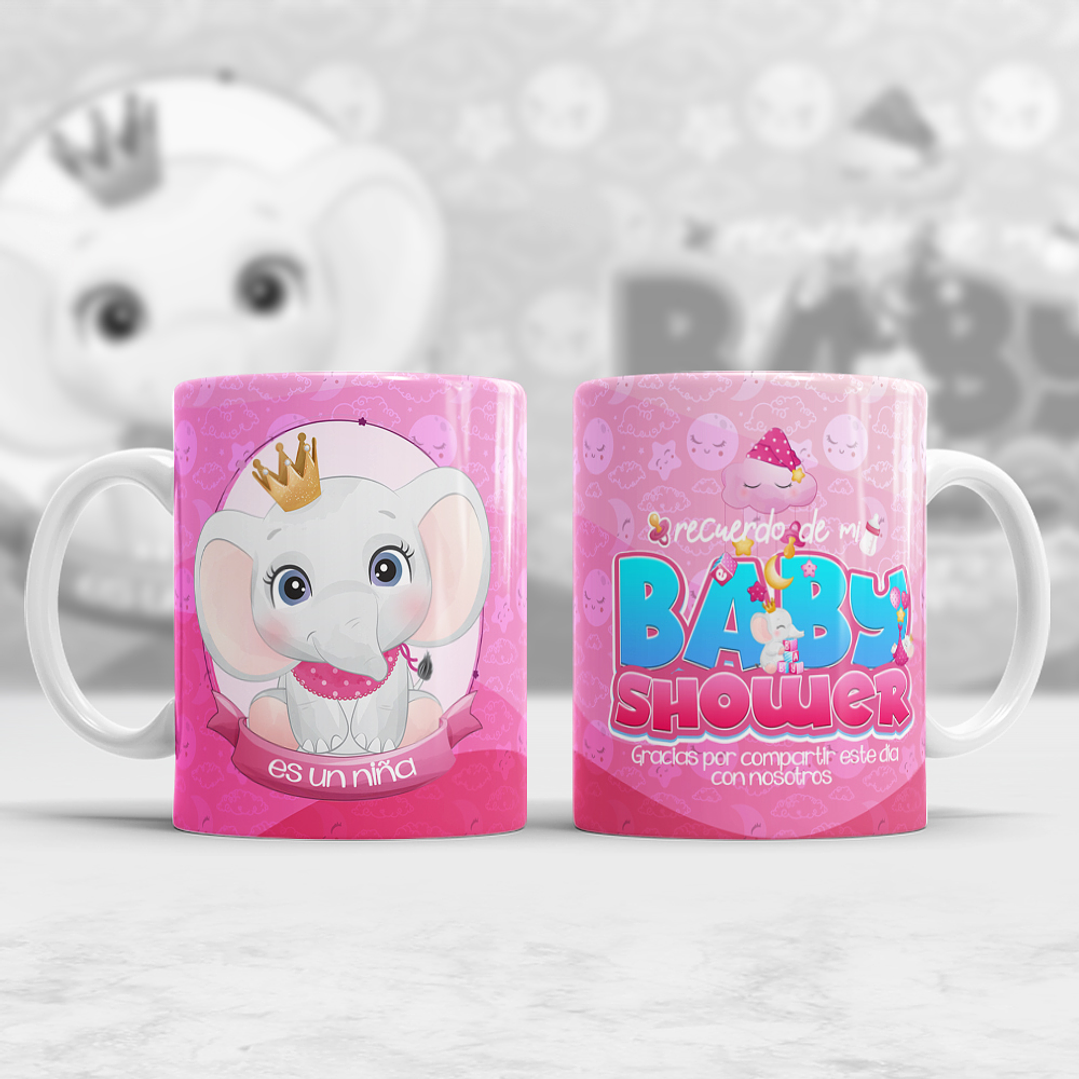 12 Diseños Plantillas Tazas Baby Shower Archivos Editable Psd y Png 2