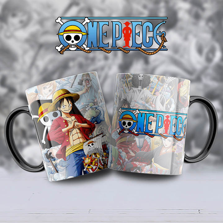 12 Diseños Plantillas Tazas One Piece Archivos Editables PSD y PNG para Sublimación 4