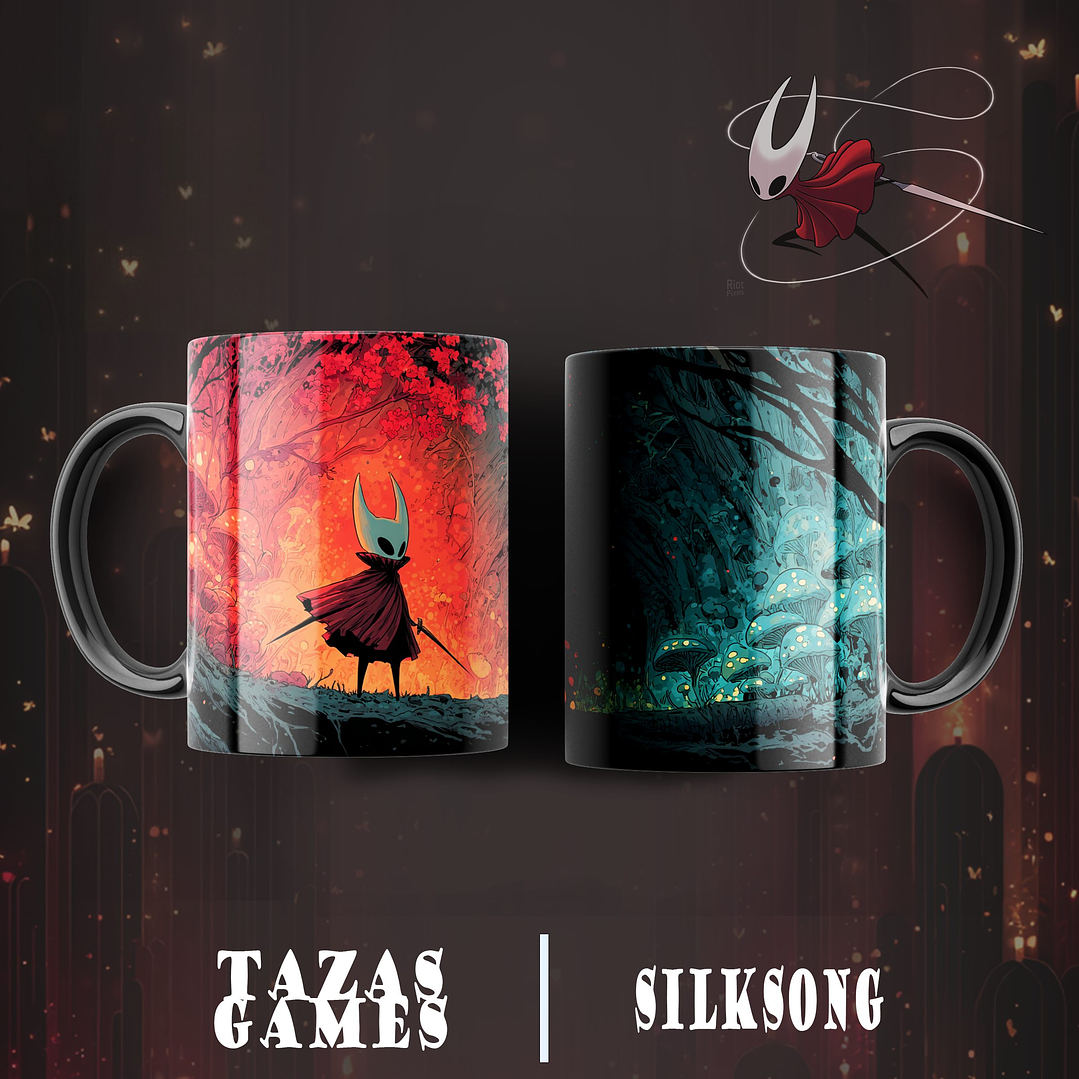 12 Diseños Plantillas Tazas Silksong Archivos Png 7