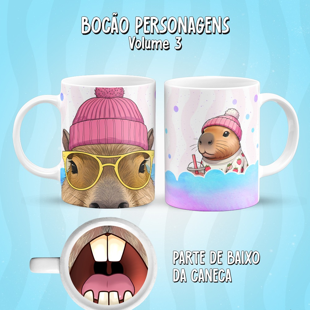 17 Diseños Plantillas Tazas Boca Infantiles Archivos Png 6