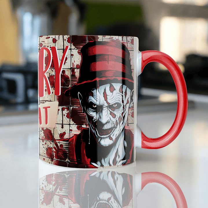 7 Diseños Plantillas Tazas Halloween Scary Archivo Editable 4