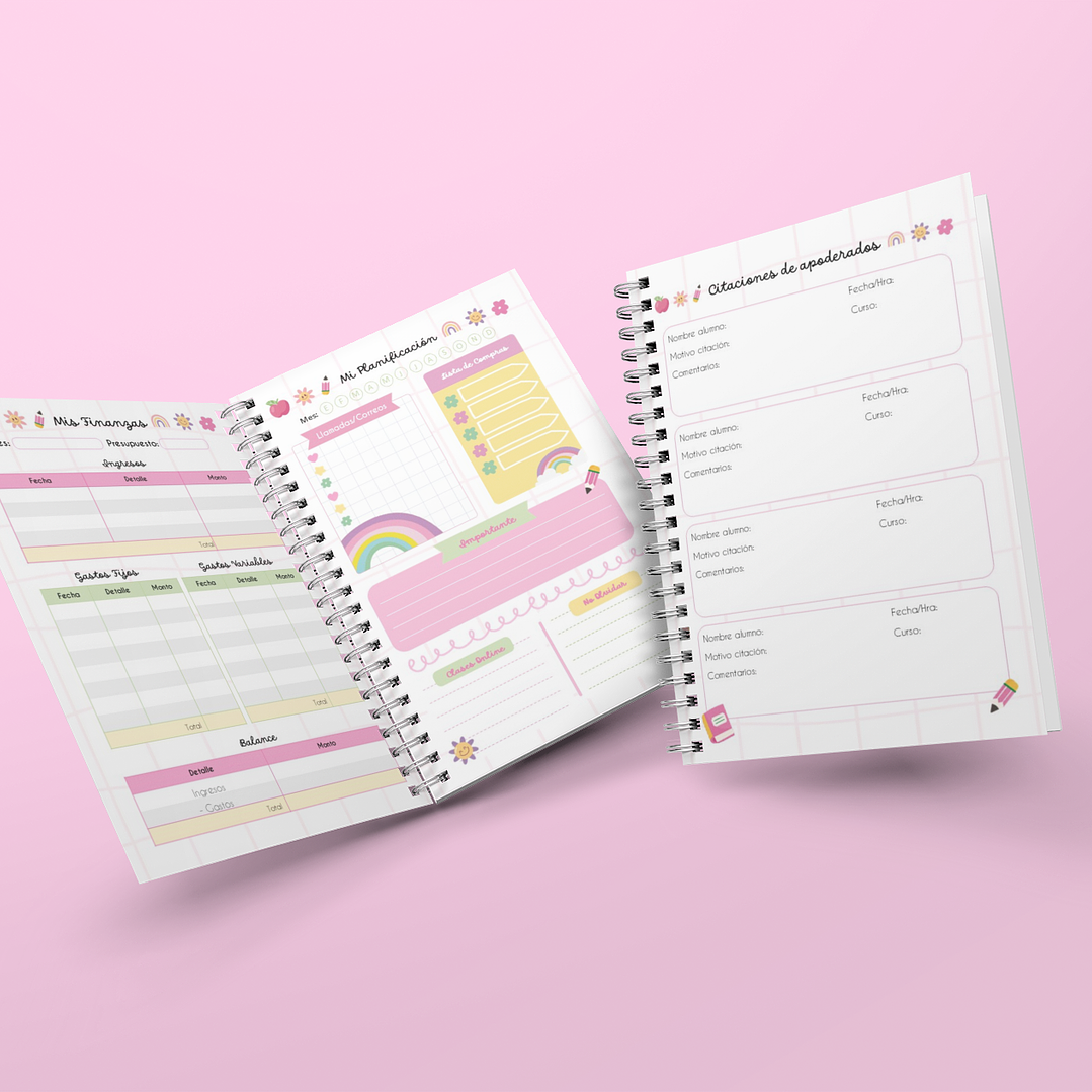 Agenda 2026 Archivo Planner Docente Maestro Diseños Archivos Editable Power Point 5