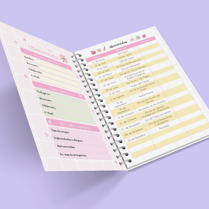 Agenda 2026 Archivo Planner Docente Maestro Diseños Archivos Editable Power Point 6