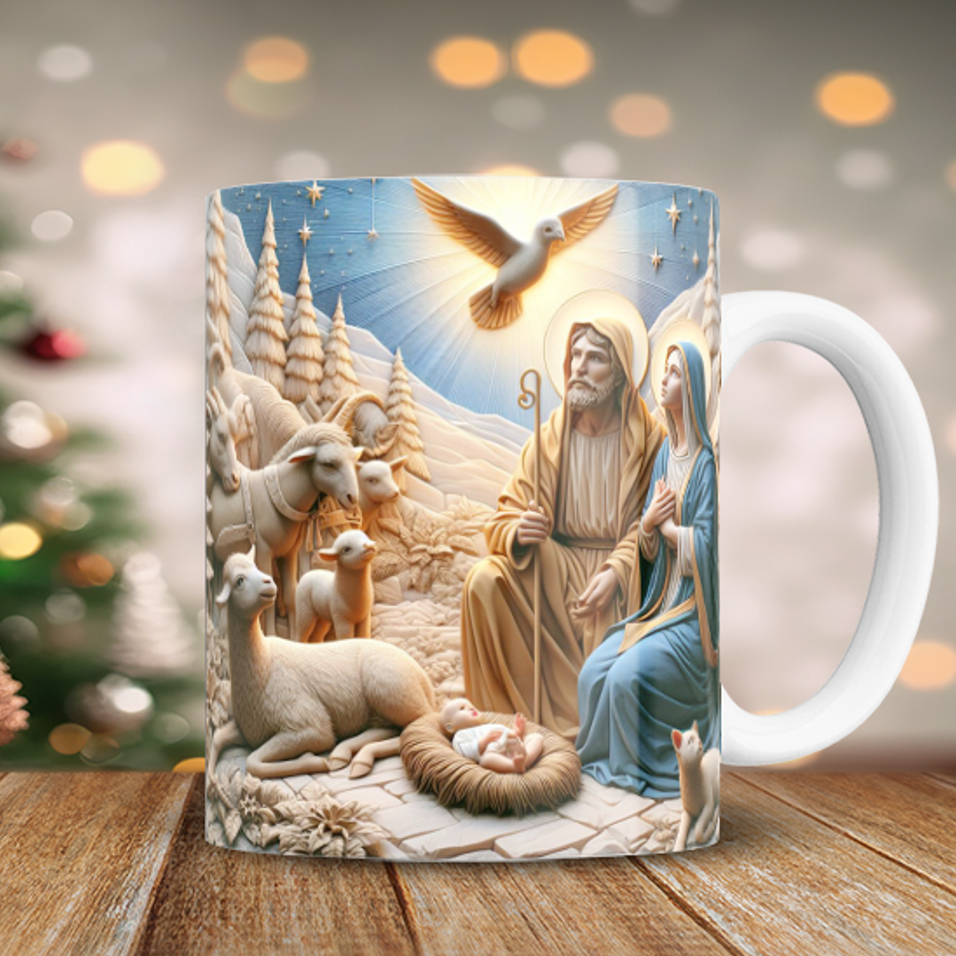 25 Diseños Plantillas Tazas Nacimiento 2 Archivos Png 4