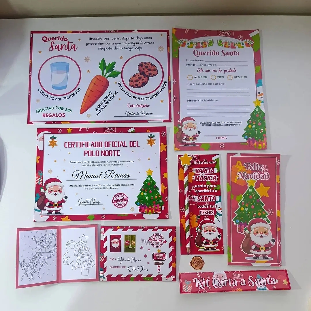 Pack Diseños Plantillas Cartas Navidad Archivo Power Point 1