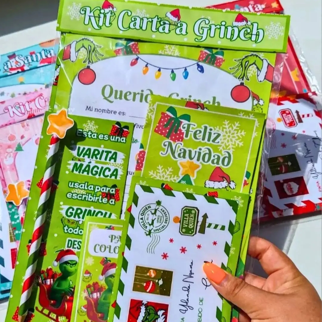 Pack Diseños Plantillas Cartas Navidad Archivo Power Point 5