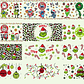 Plantillas 37 Diseños Para Vasos Glass Navidad Archivos Png - Miniatura 5
