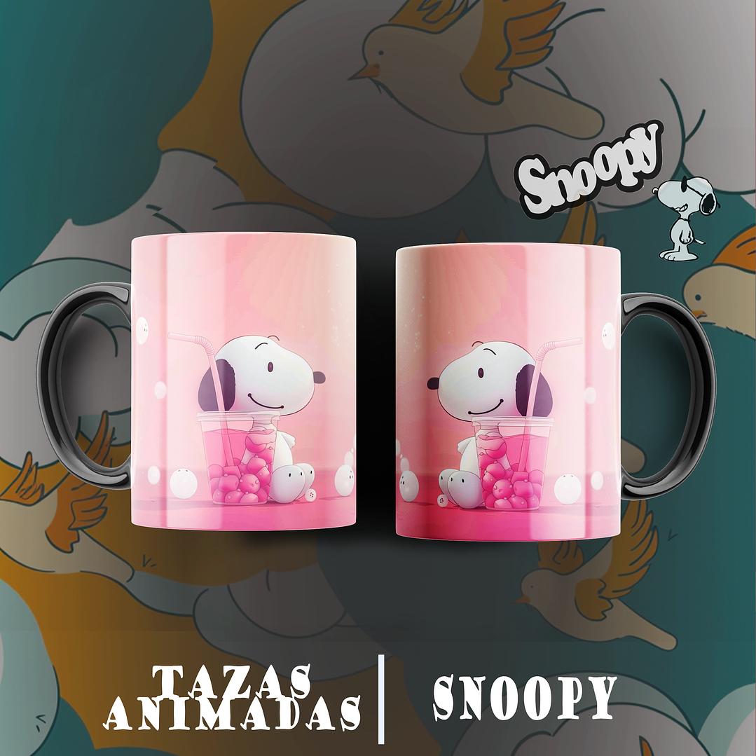 13 Diseños Plantillas Tazas Snoopy Archivos Png 1