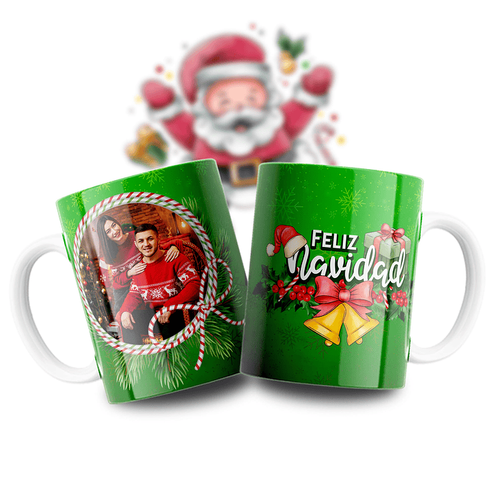 18 Diseños Plantillas Tazas con Foto Navidad Archivos Editables Psd y Png 2