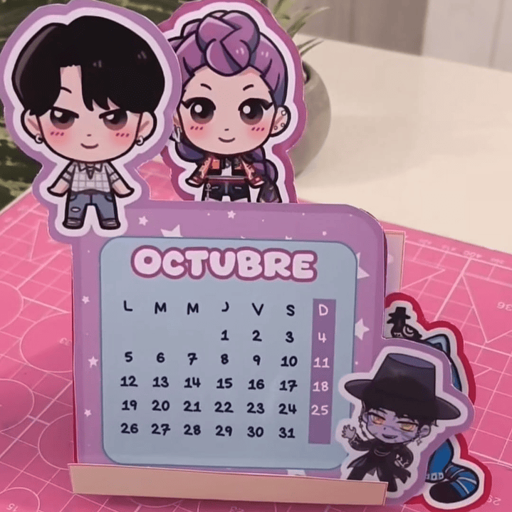 Diseños Plantillas Calendario K-Pop 2026 Archivos Pdf 2