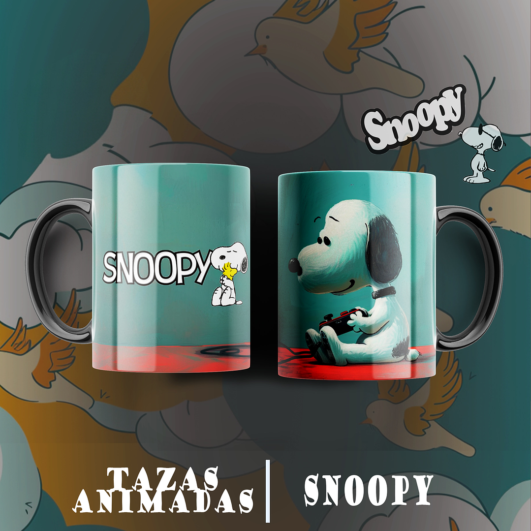 13 Diseños Plantillas Tazas Snoopy Archivos Png 4