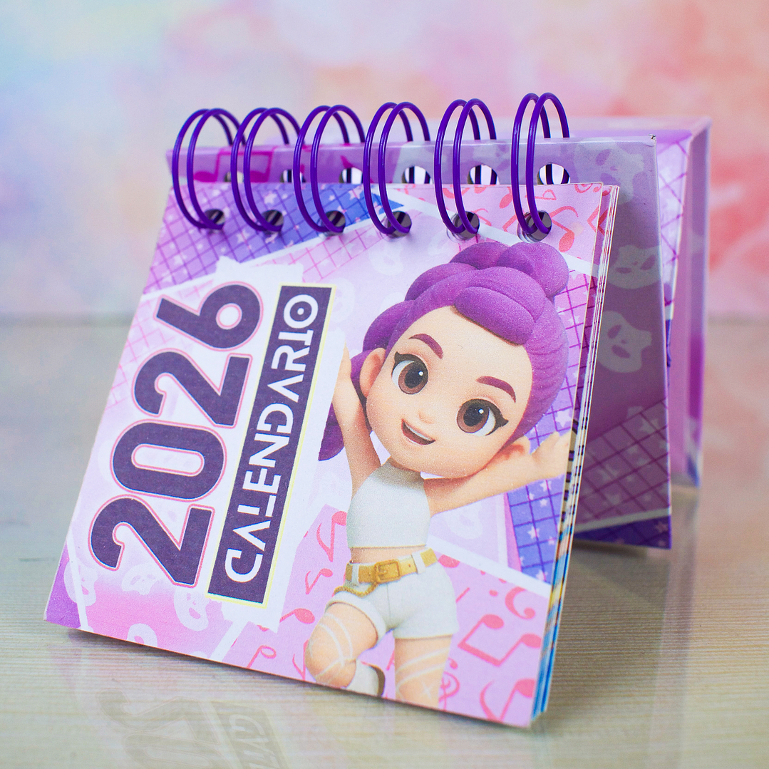 Diseños Plantillas Calendario N°2 Demon Hunters 2026 Archivos Pdf 3