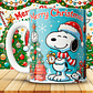 12 Diseños Plantillas Tazas Snoopy Navidad Archivos JPG - Miniatura 11