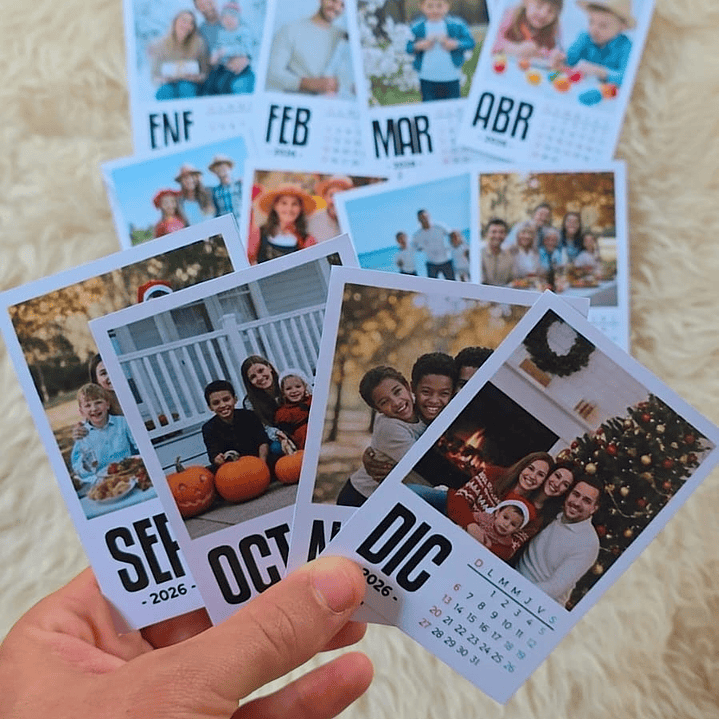 Pack Diseños Plantillas Polaroid 3 Medidas 2026 Calendario Archivos PNG PDF y Canva 2