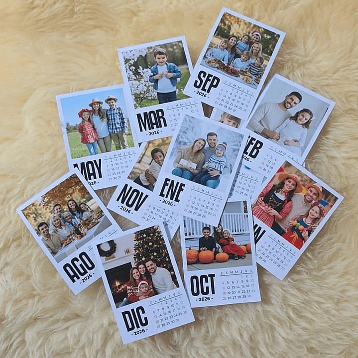 Pack Diseños Plantillas Polaroid 3 Medidas 2026 Calendario Archivos PNG PDF y Canva 5