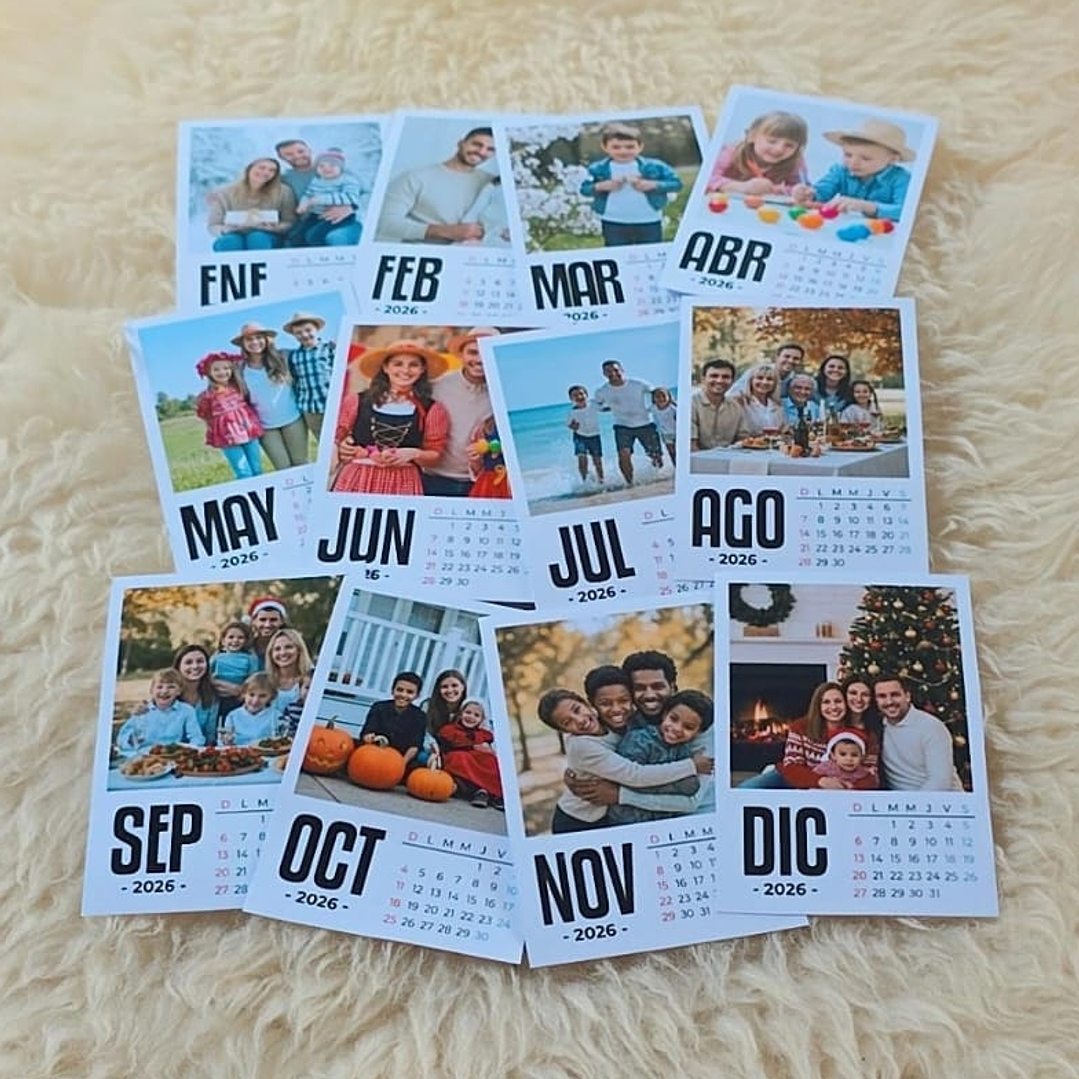 Pack Diseños Plantillas Polaroid 3 Medidas 2026 Calendario Archivos PNG PDF y Canva 7
