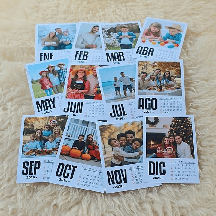 Pack Diseños Plantillas Polaroid 3 Medidas 2026 Calendario Archivos PNG PDF y Canva 7
