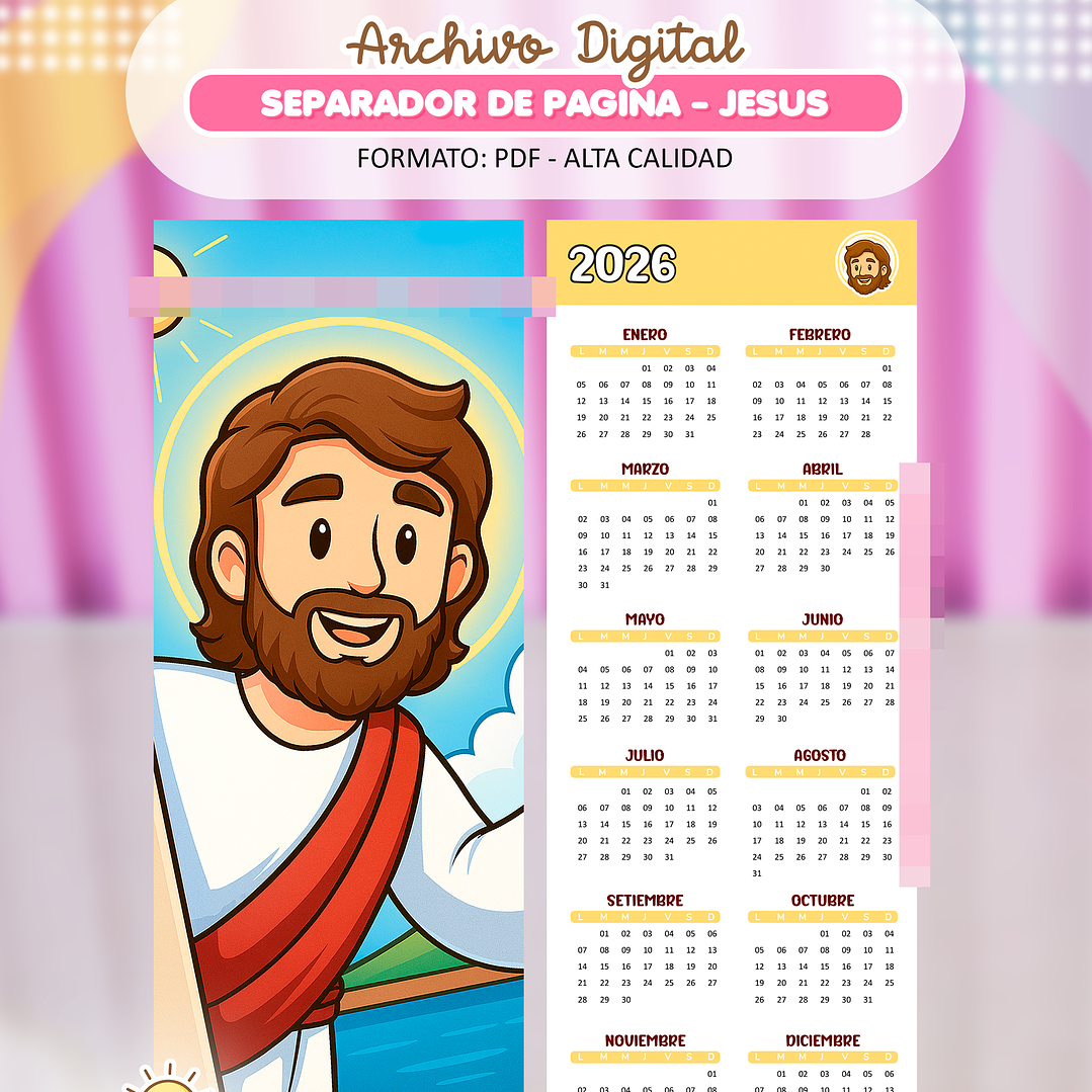 4 Diseños Plantillas Separadores Calendarios 2026 Archivos PDF 4