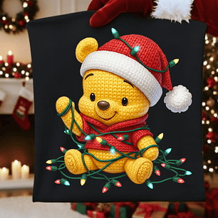 27 Diseños Plantillas Poleras Camisetas Efecto Bordado Personajes Navidad Archivos PNG