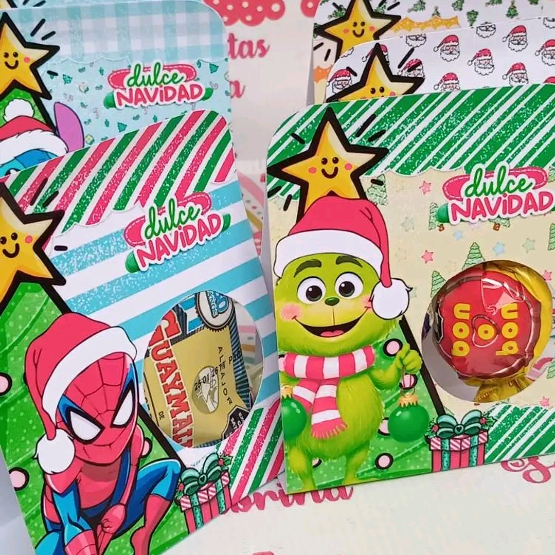 14 Diseños Plantillas Porta Dulces Navideños Archivo PDF 4