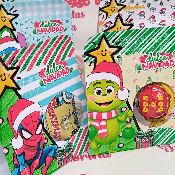 14 Diseños Plantillas Porta Dulces Navideños Archivo PDF 4