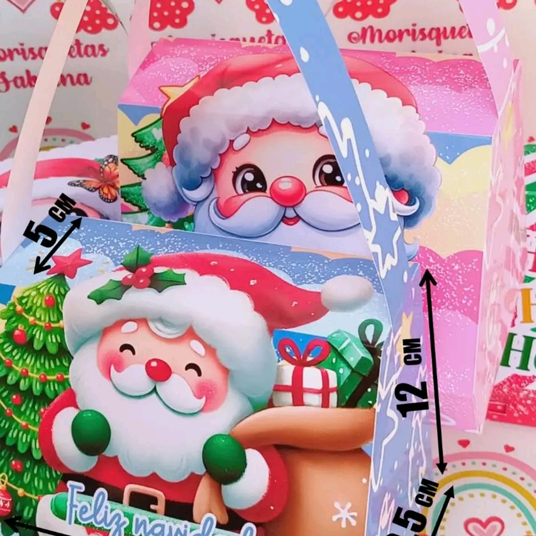 4 Diseños Plantillas Maletitas Navideñas Navidad Archivos PDF 1