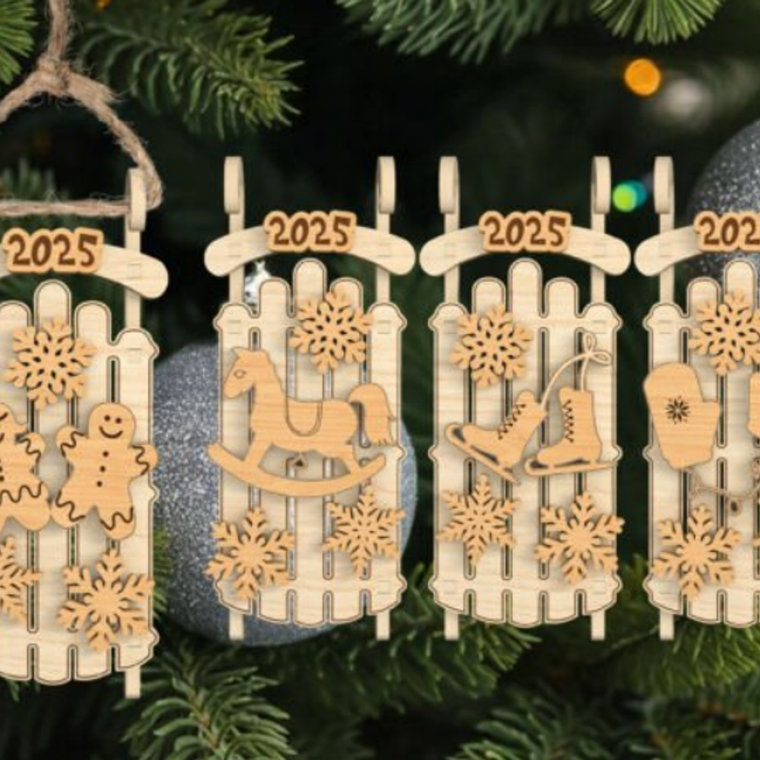 Pack Diseños Plantillas Corte Laser Navidad Archivos Dxf Pdf Svg Eps 3