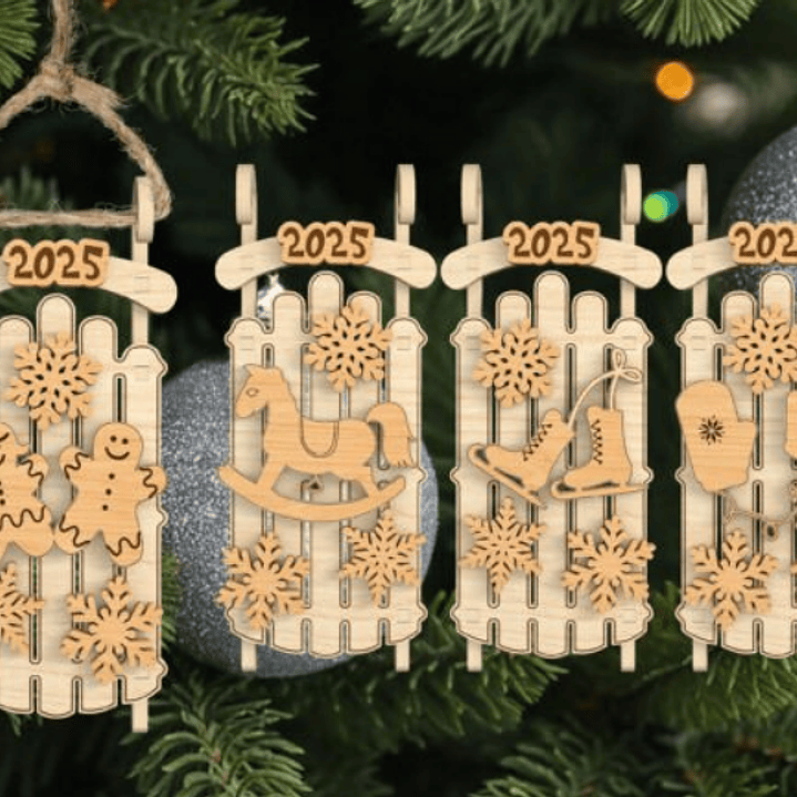 Pack Diseños Plantillas Corte Laser Navidad Archivos Dxf Pdf Svg Eps 3