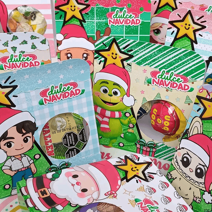 14 Diseños Plantillas Porta Dulces Navideños Archivo PDF 5