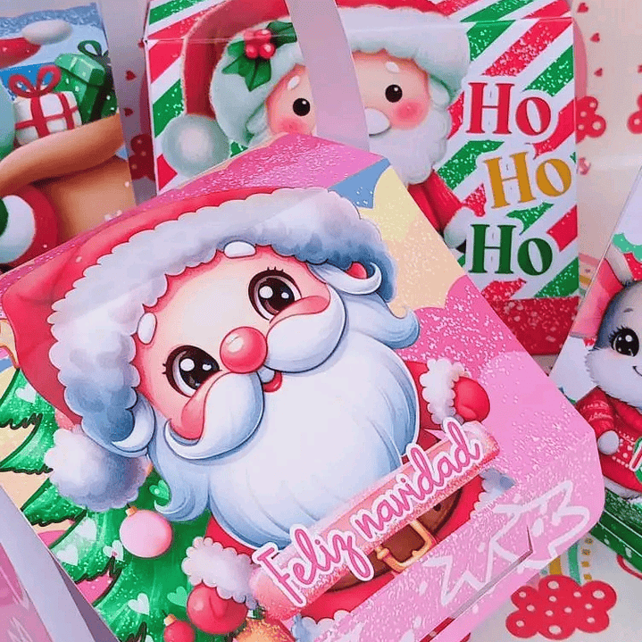 4 Diseños Plantillas Maletitas Navideñas Navidad Archivos PDF 2