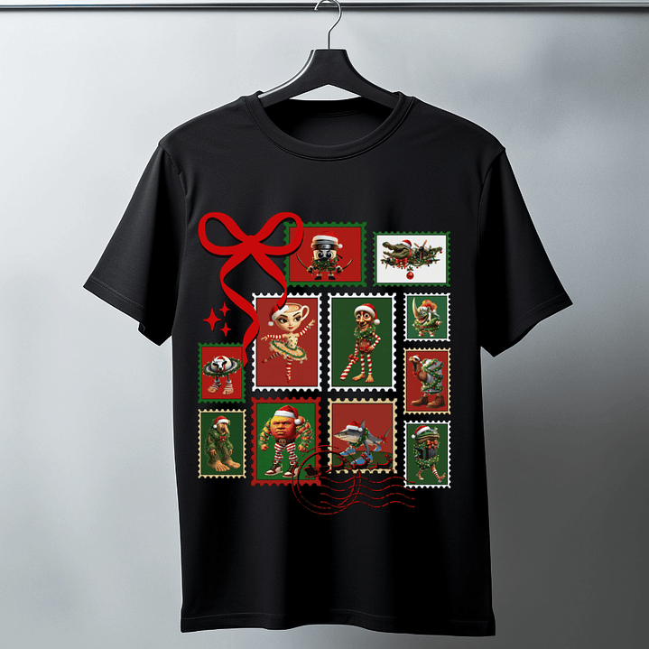 50 Diseños Plantillas Polera Camiseta Brainrot Navidad Archivos PNG 7