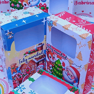 Diseños Plantillas Cajas Visor Navidad Archivos PDF