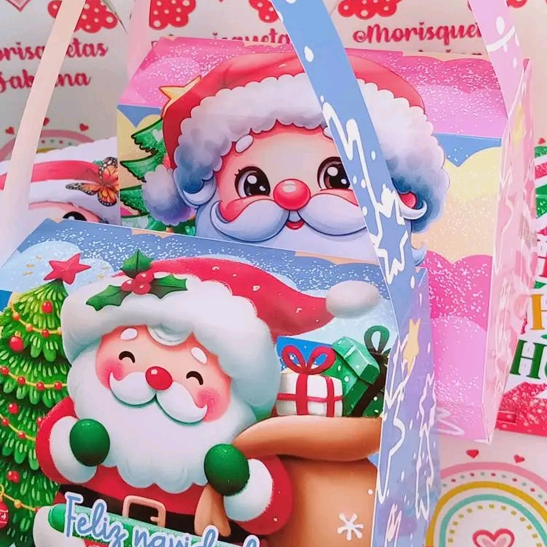 4 Diseños Plantillas Maletitas Navideñas Navidad Archivos PDF 3